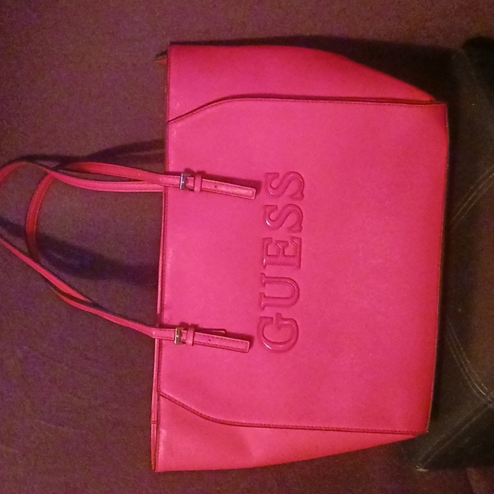Red GUESS purse